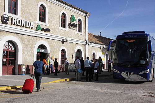 Imagen de la estación de Adif de Ronda.