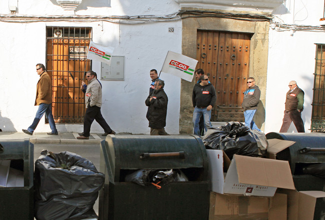 Soliarsa secundó la huelga general y no recogió la basura el pasado 29 de marzo.