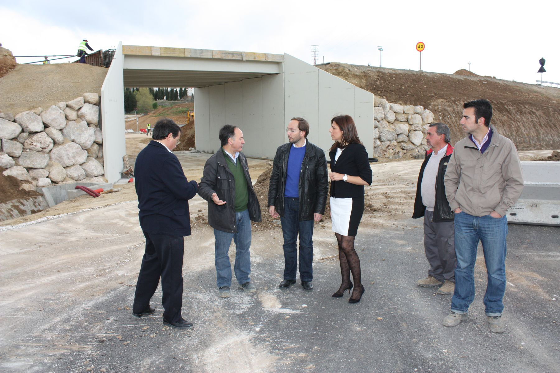 Visita a las obras