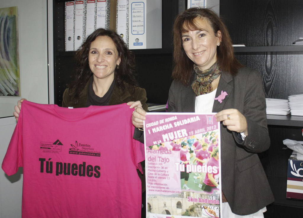Zarzavilla y la diputada provincial de igualdad, Pilar Conde