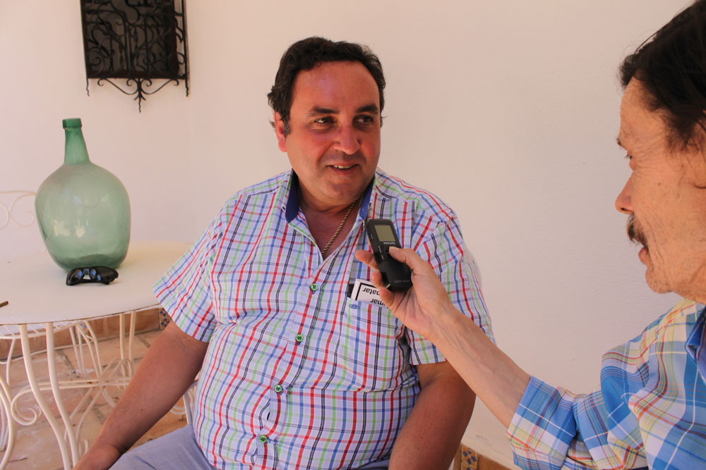 Fermín Villodres durante la entrevista mantenida con La Voz de Ronda.