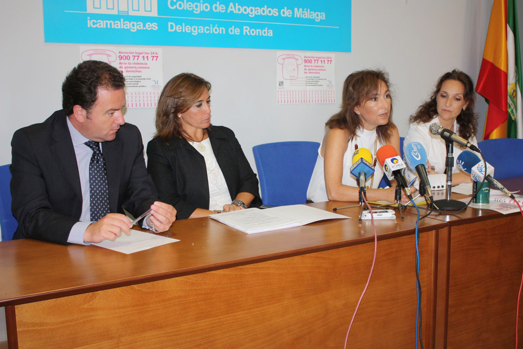 La presentación tuvo lugar en la sede del Colegio de Abogados.