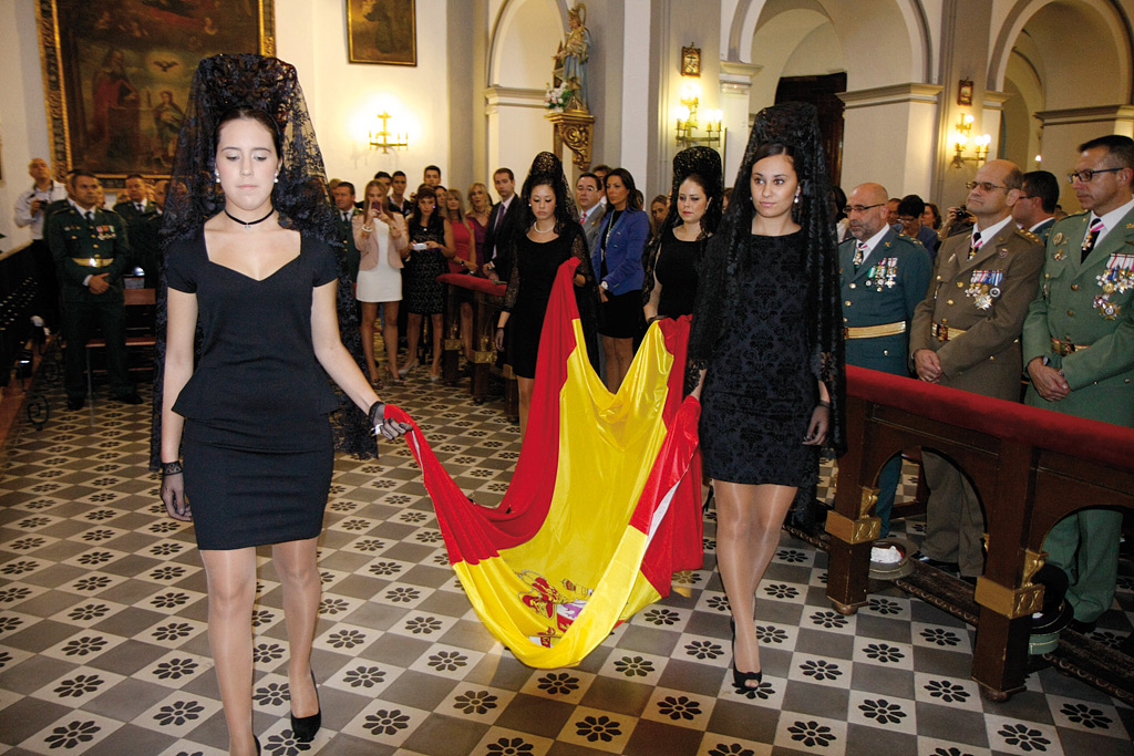 Instante de la Misa que tuvo lugar en la iglesia de Santa Cecilia.