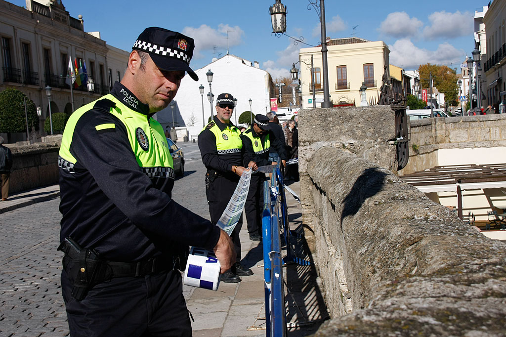 La Policía acordonó la zona.
