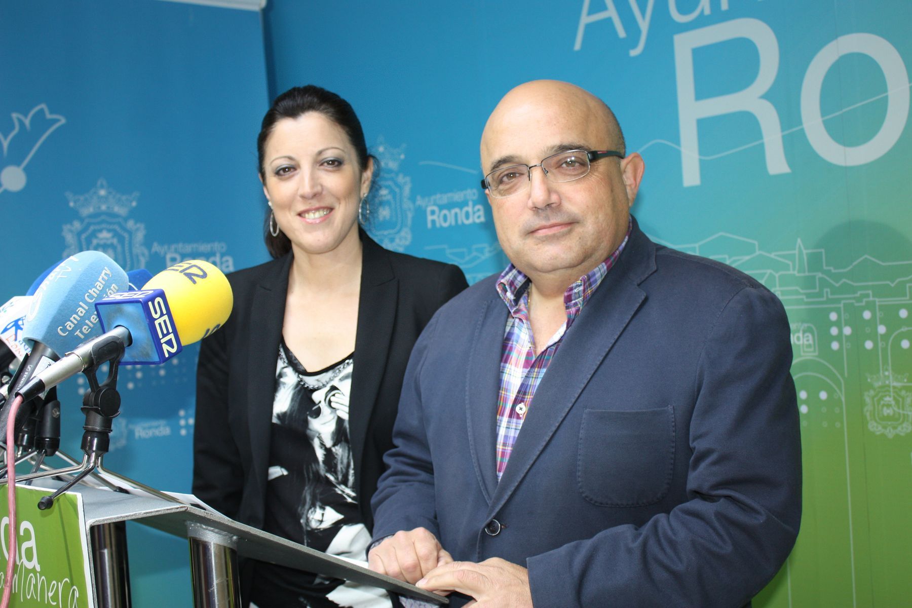 Los delegados de Innovación y Pedanías, en rueda de prensa.