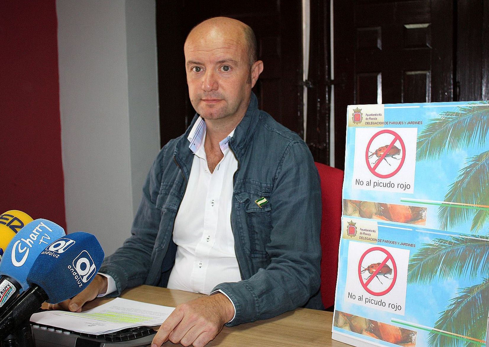 Ángel Vázquez, delegado municipal de Parques y Jardines.
