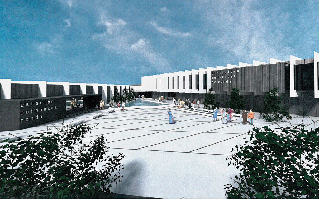 Diseño de la futura biblioteca comarcal de Ronda.