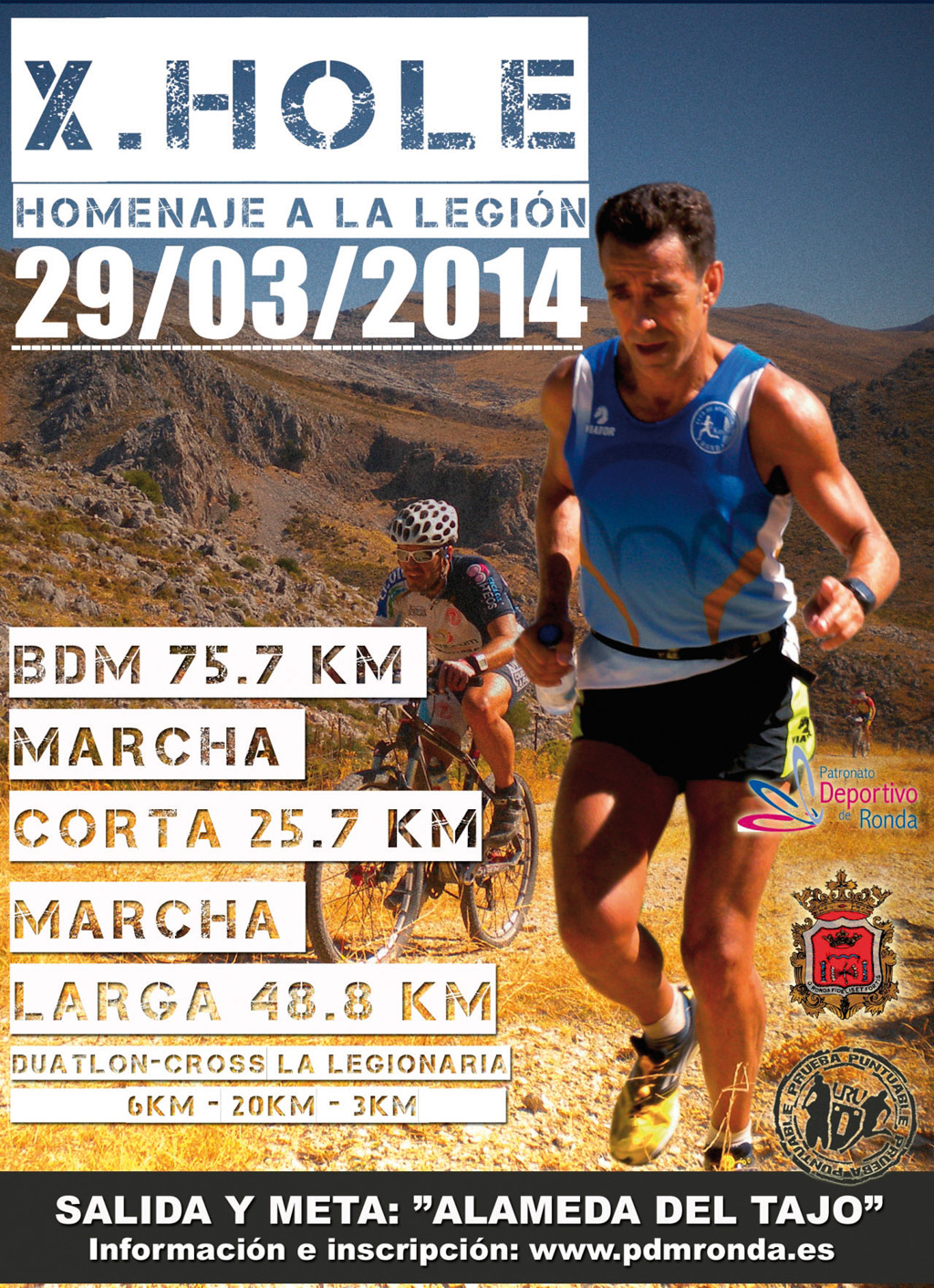 Cartel de la prueba.