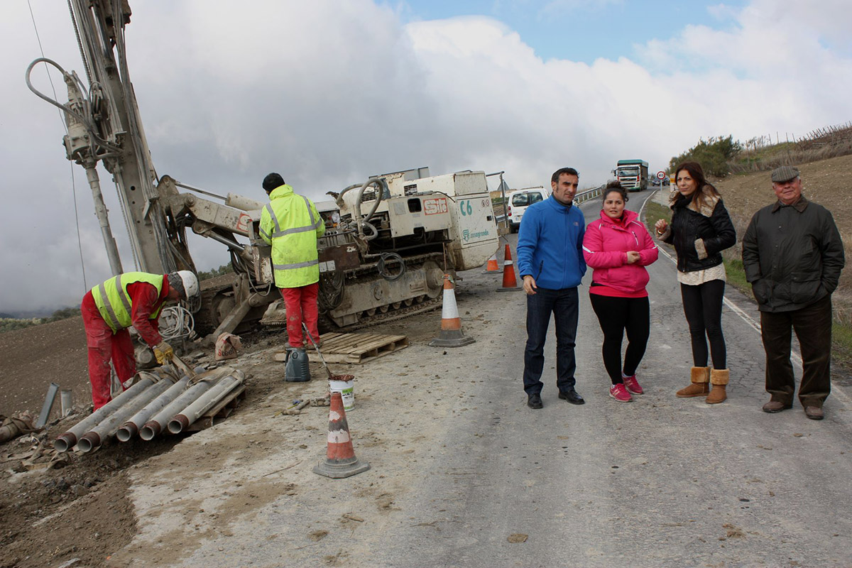 Visita a las obras de los responsables municipales.