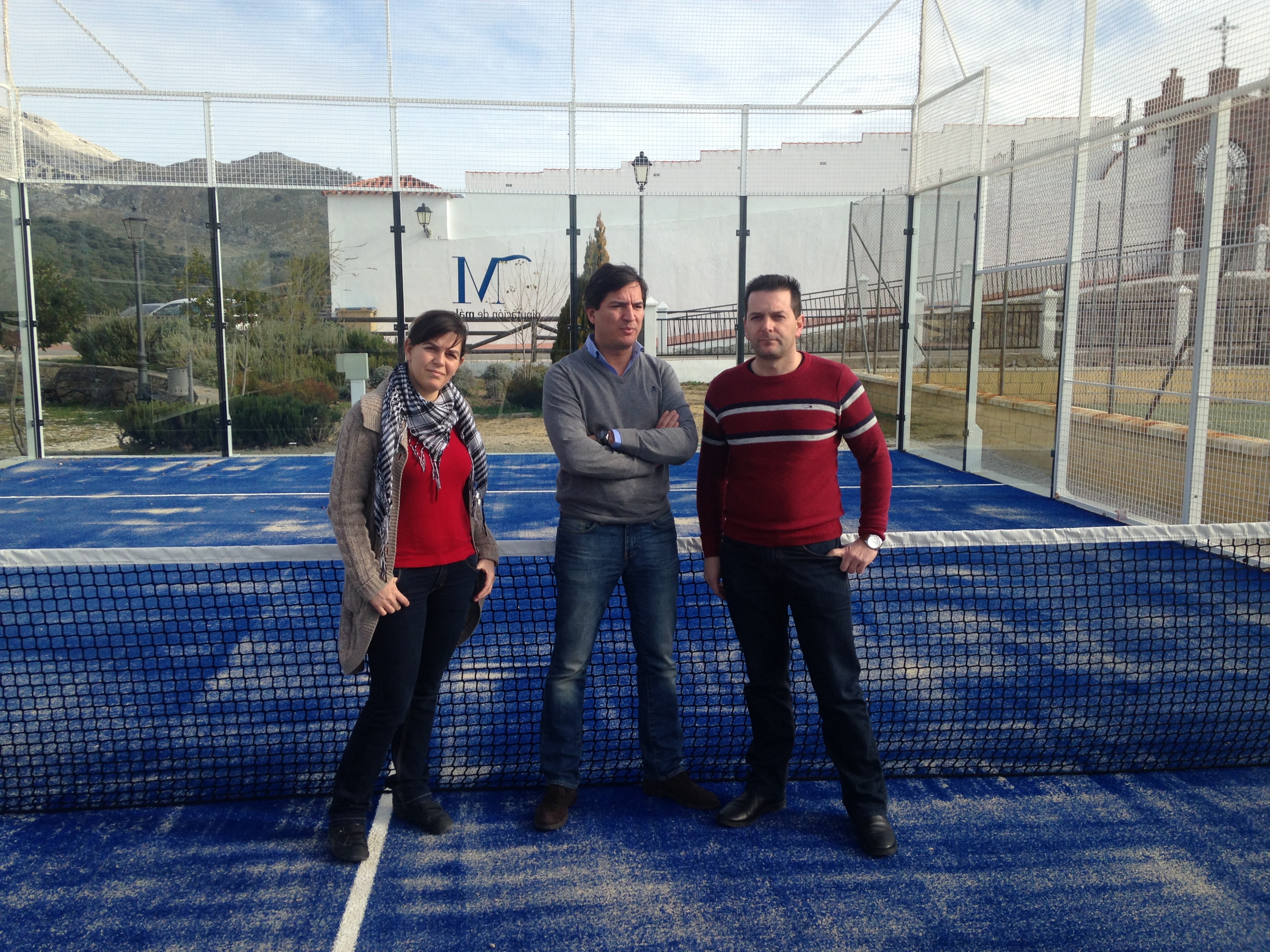 Inauguración de las nuevas pistas de pádel de Cartajima.