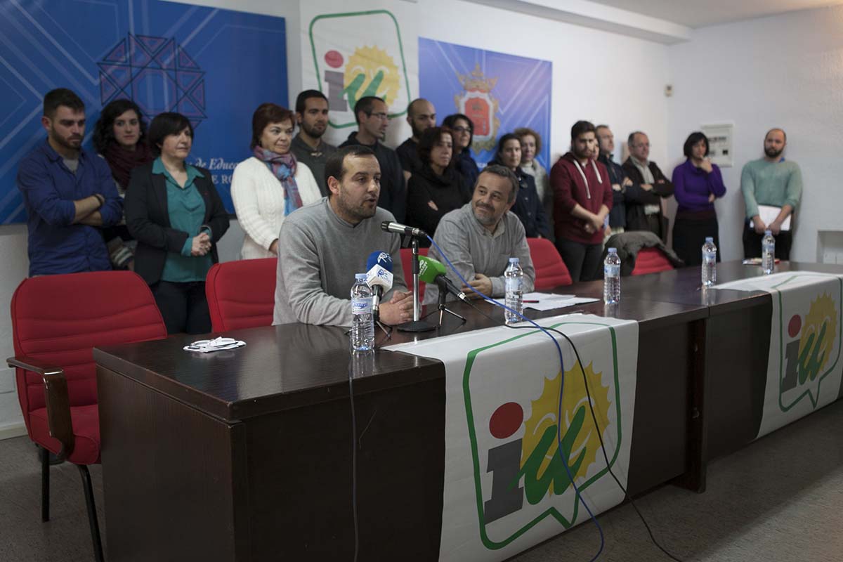 Candidatura de IU encabezada por Álvaro Carreño.
