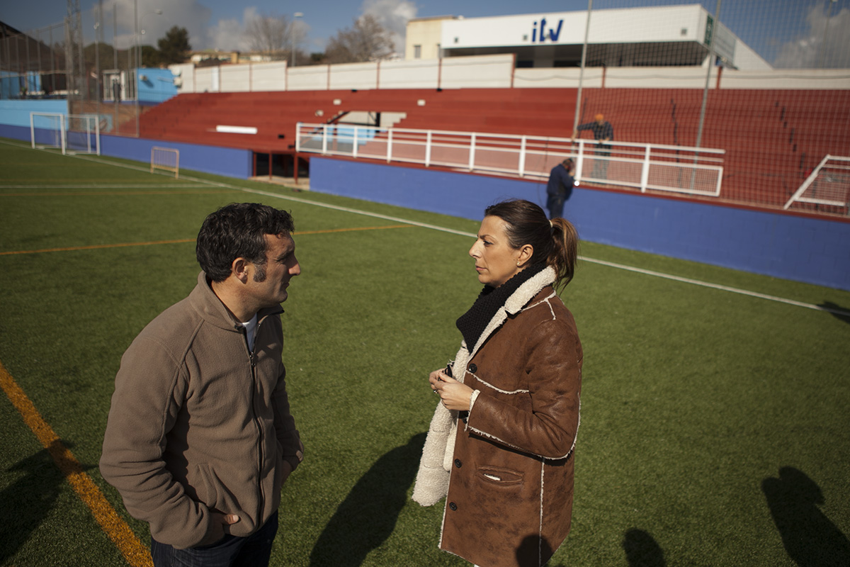 El delegado de Deportes y la alcaldesa visitaron hoy las instalaciones.