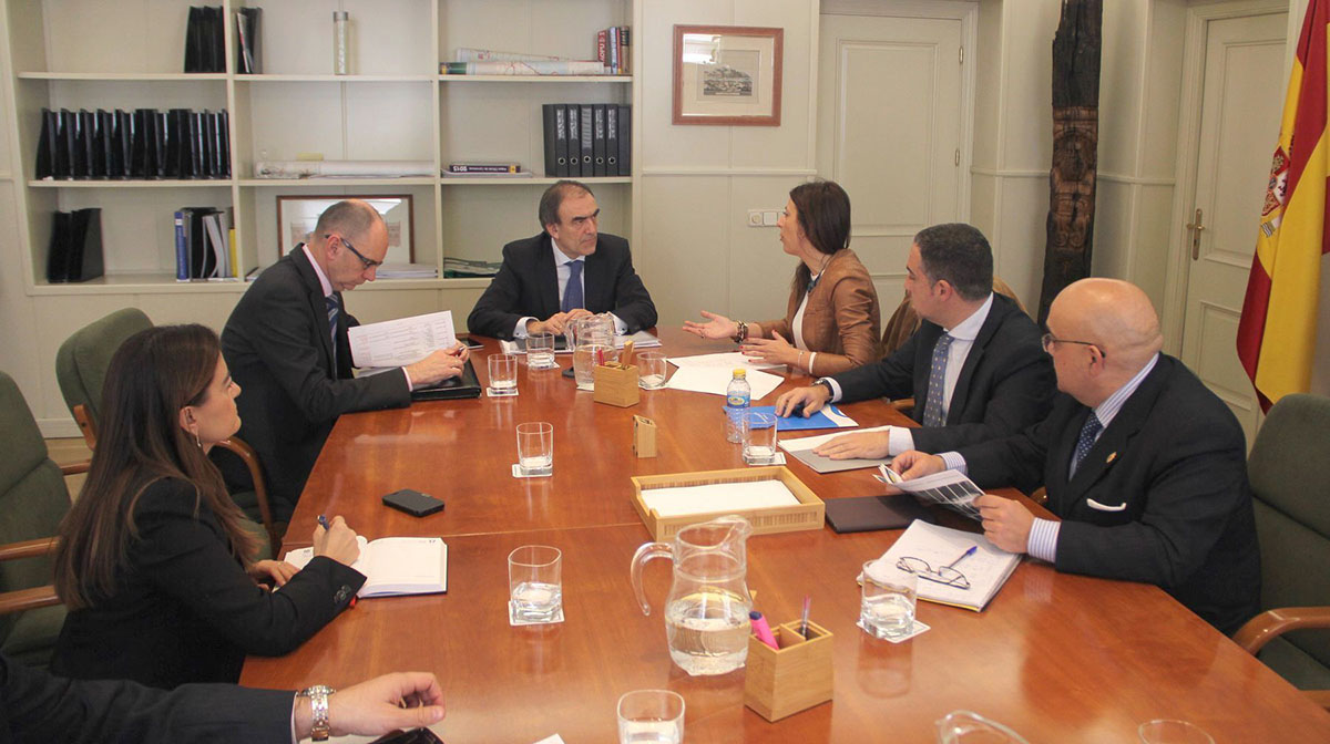 Reunión mantenida esta mañana en el Ministerio de Fomento.