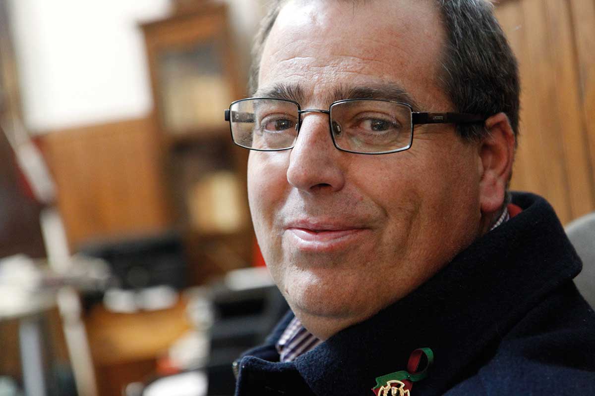 José Luis Gamarro, hermano mayor del Huerto.
