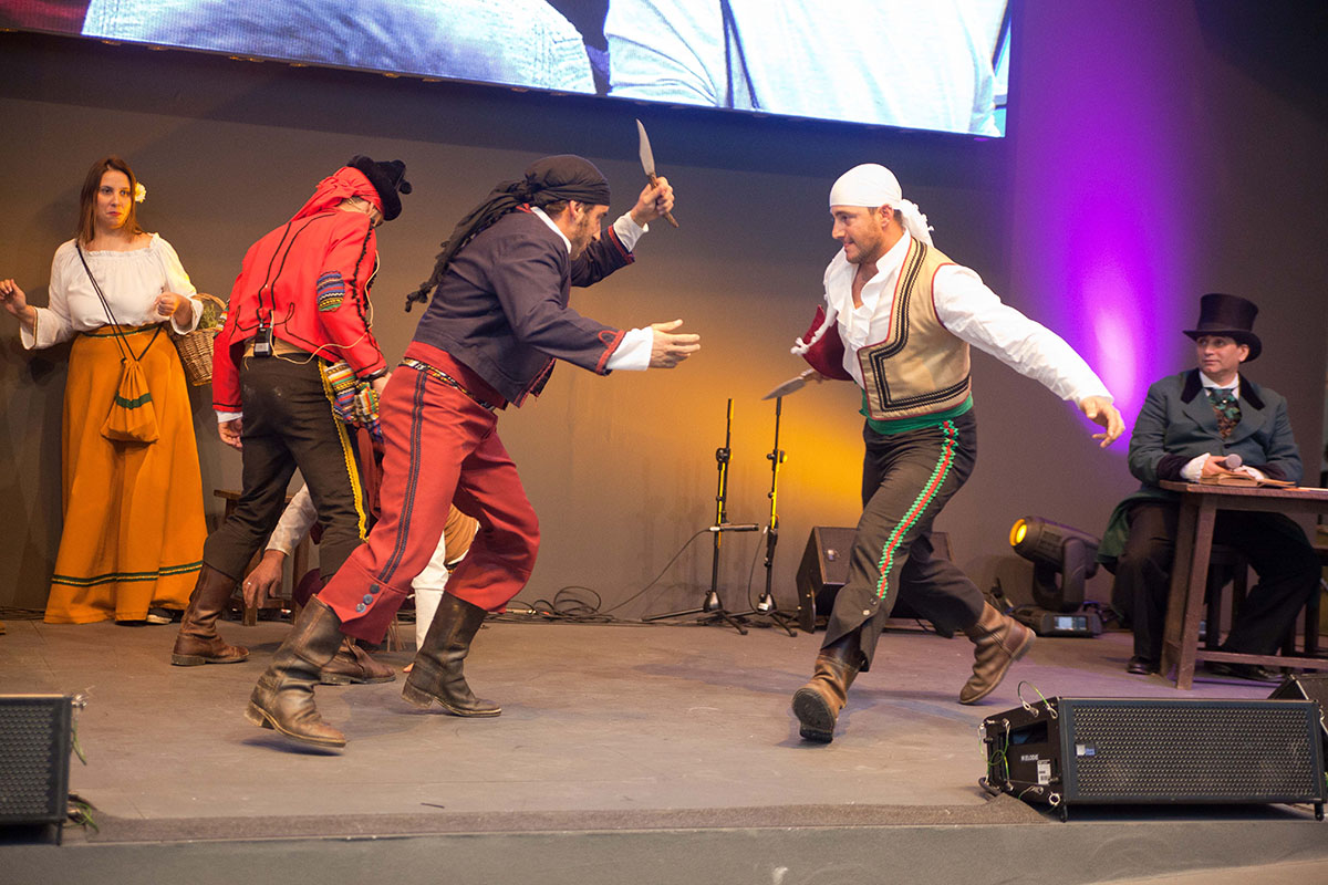 Momento de una de las recreaciones en Fitur