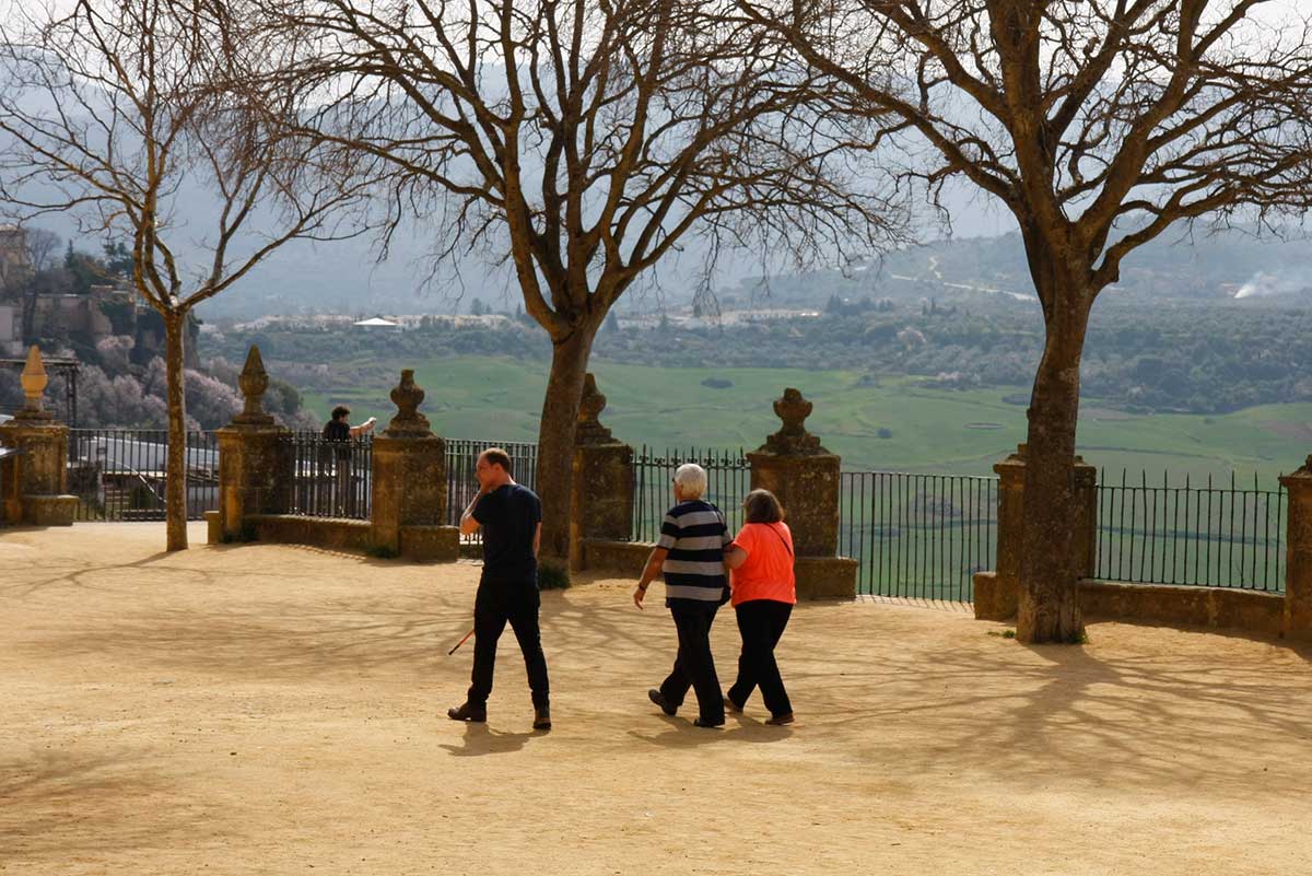 La zona de albero junto a los balcones será adoquinada.