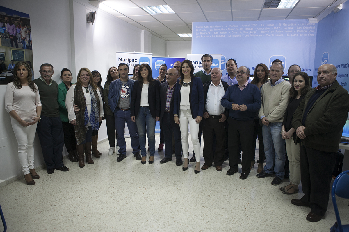 Componentes de la candidatura del PP de Ronda.
