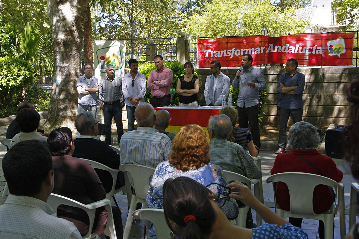 Acto de presentación de las candidaturas en la Alameda del Tajo de Ronda