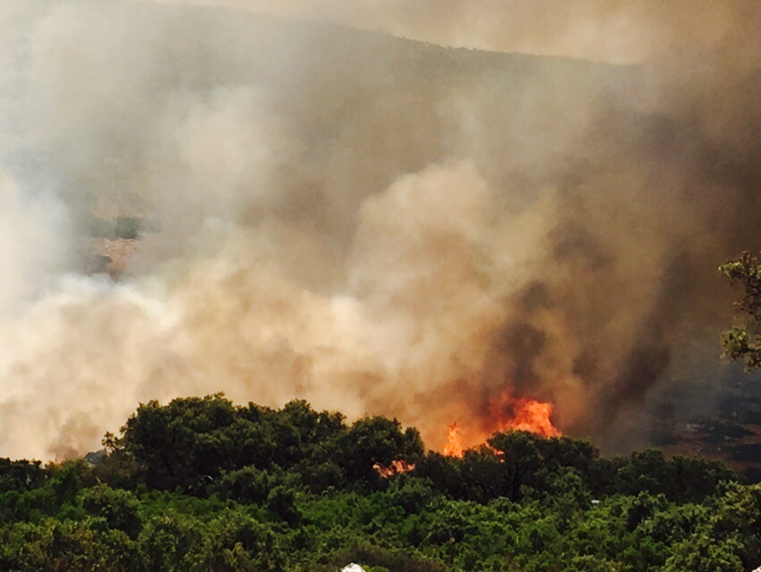 Imagen del incendio en Las Navetas.