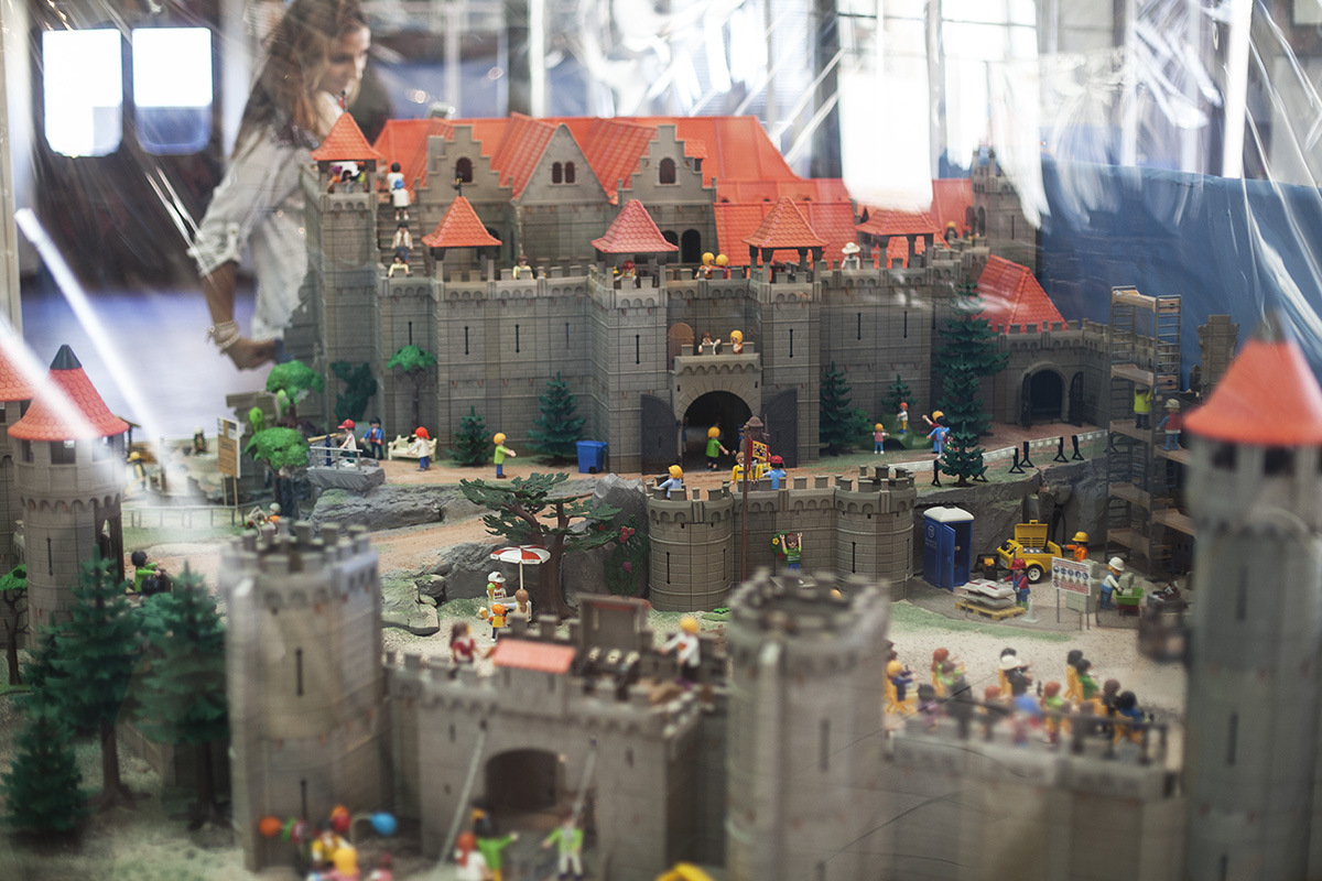Recreación de un castillo medieval.