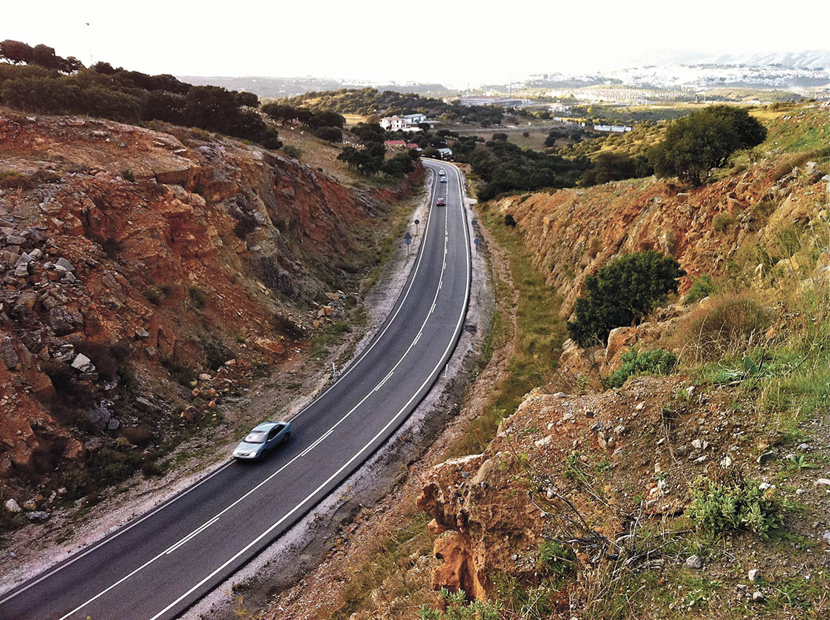 Esta carretera es una de las más peligrosas de la provincia de Málaga.