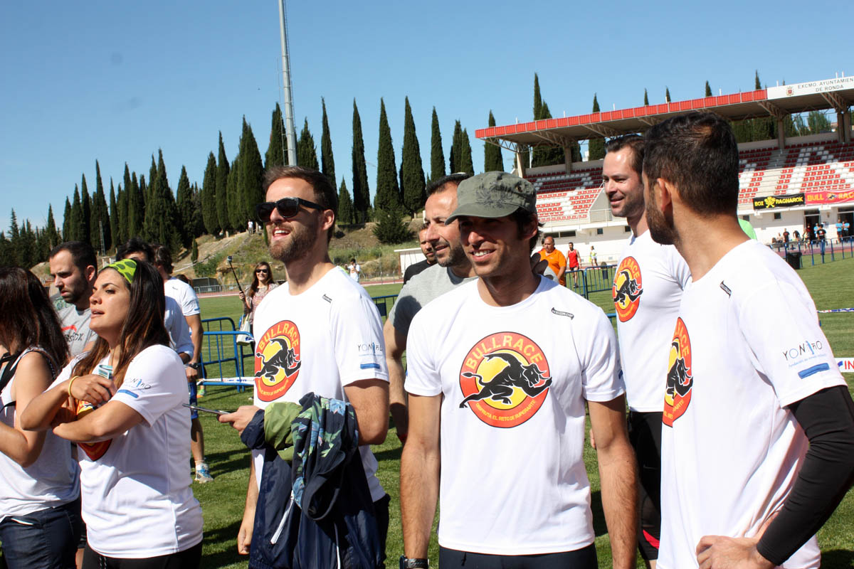 El torero ha coordinado en todo momento la prueba deportiva solidaria.