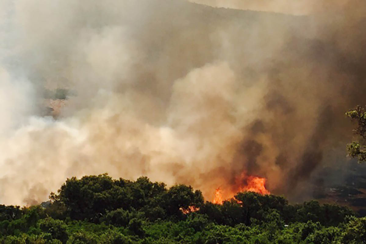 Imagen de archivo de un incendio forestal cerca de Ronda.