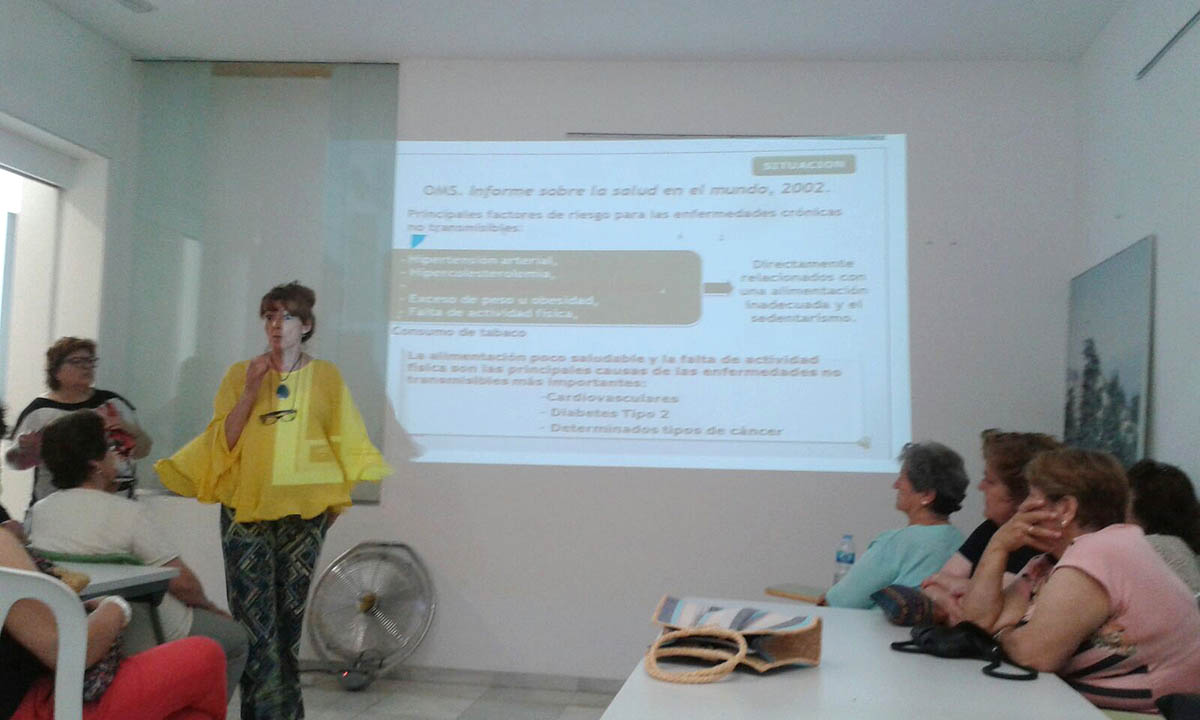 Un momento del taller celebrado en El Burgo.