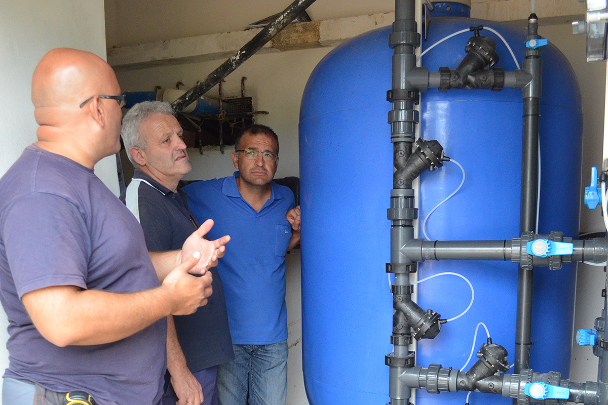 Instalaciones depósito de agua de Jubrique.