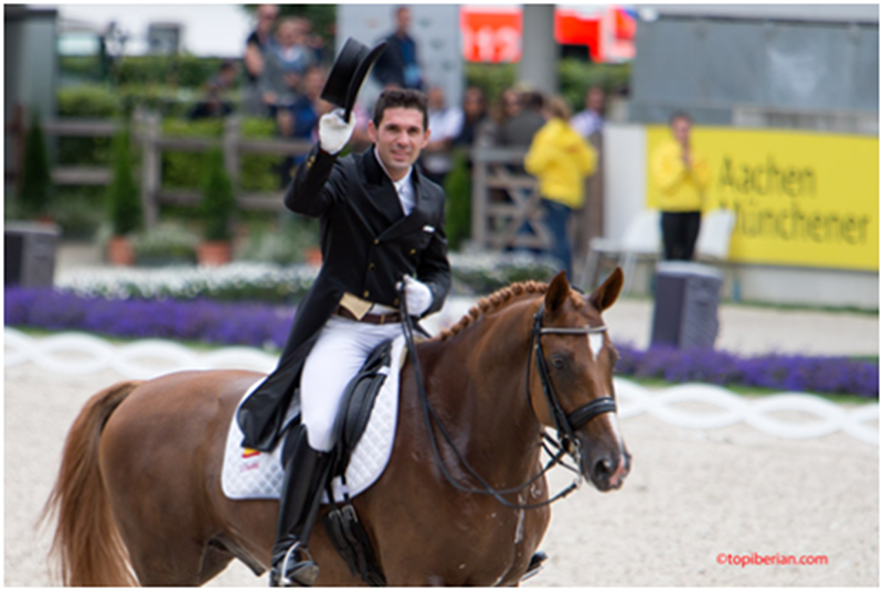 El jinete Severo Jurado, formado en la Escuela de Equitación de la RMR, competirá en las Olimpiadas con el equipo español de Doma Clásica