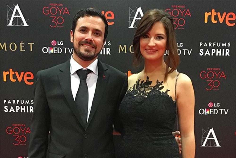 Garzón con Anna Ruiz en la entrega de los premios Goya.