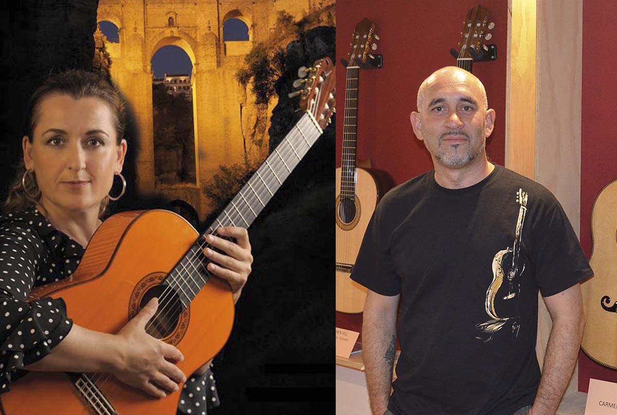 Los guitarristas Celia Morales y Paco Seco.