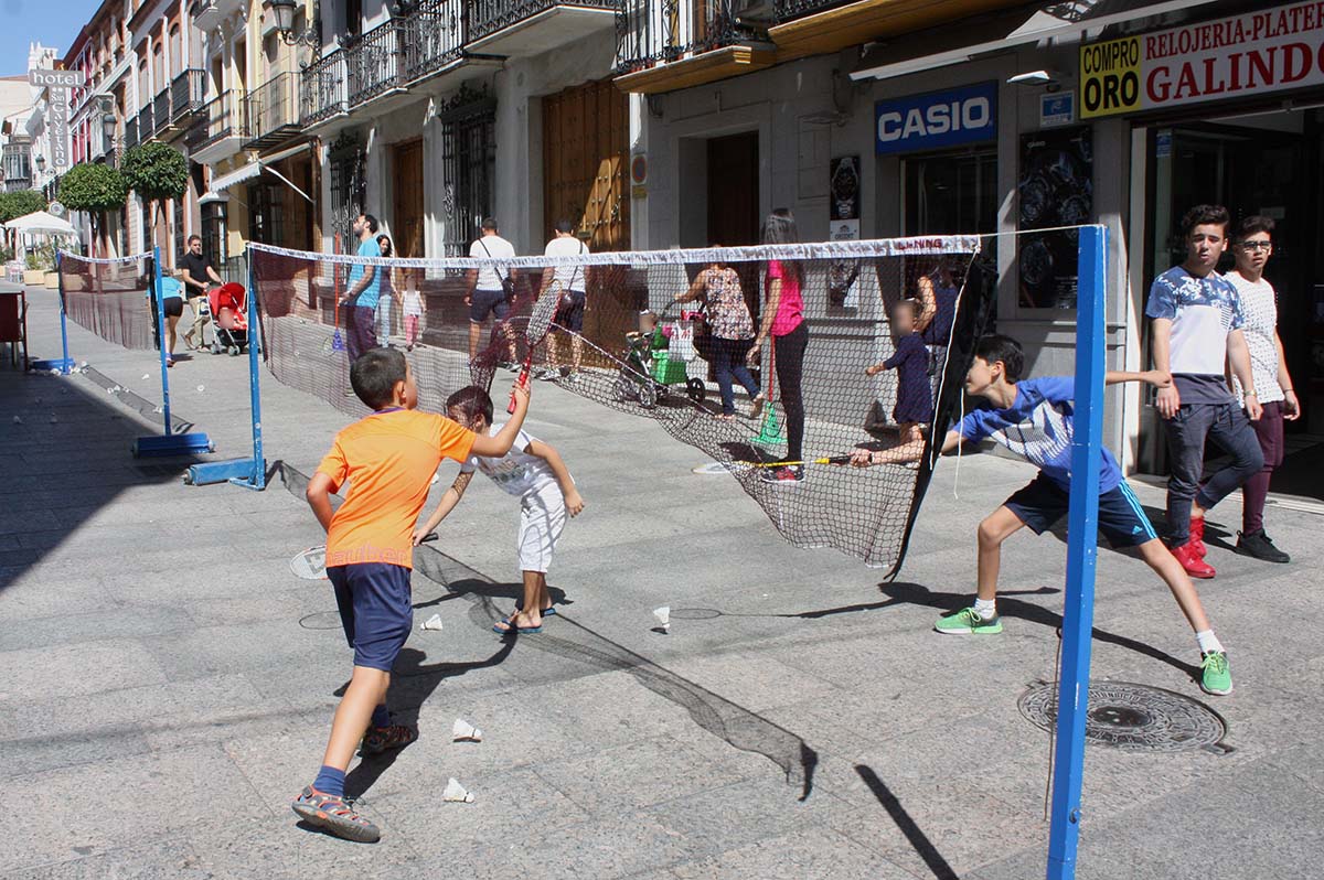 Una de las pistas ha estado situada en calle Sevilla.