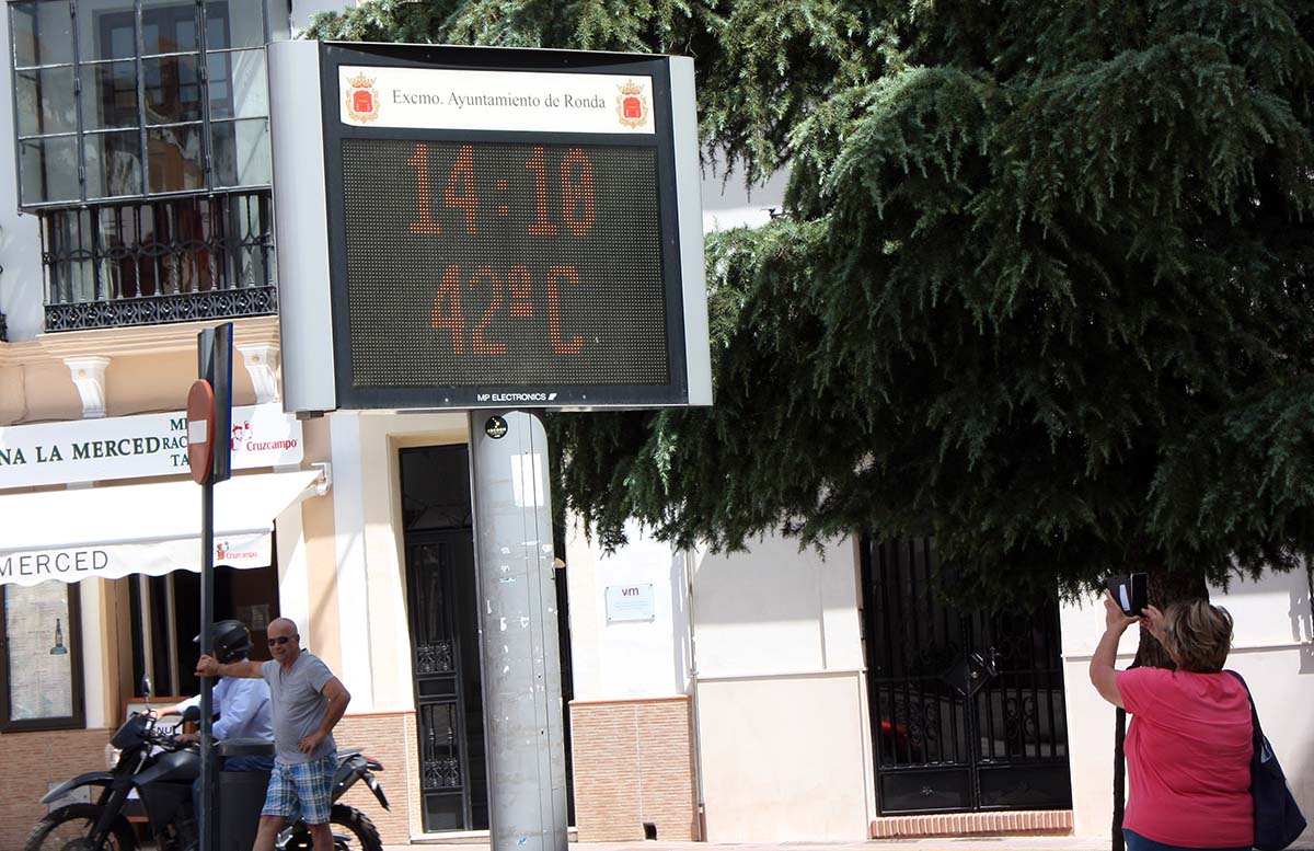 Este lunes 5 de septiembre ha sido el día más caluroso del año en Ronda