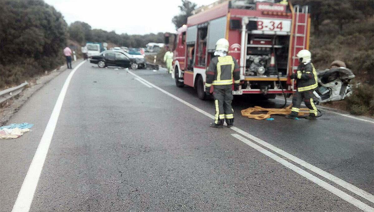 Lugar donde se ha producido el siniestro. Foto Consorcio Provincial de Bomberos.