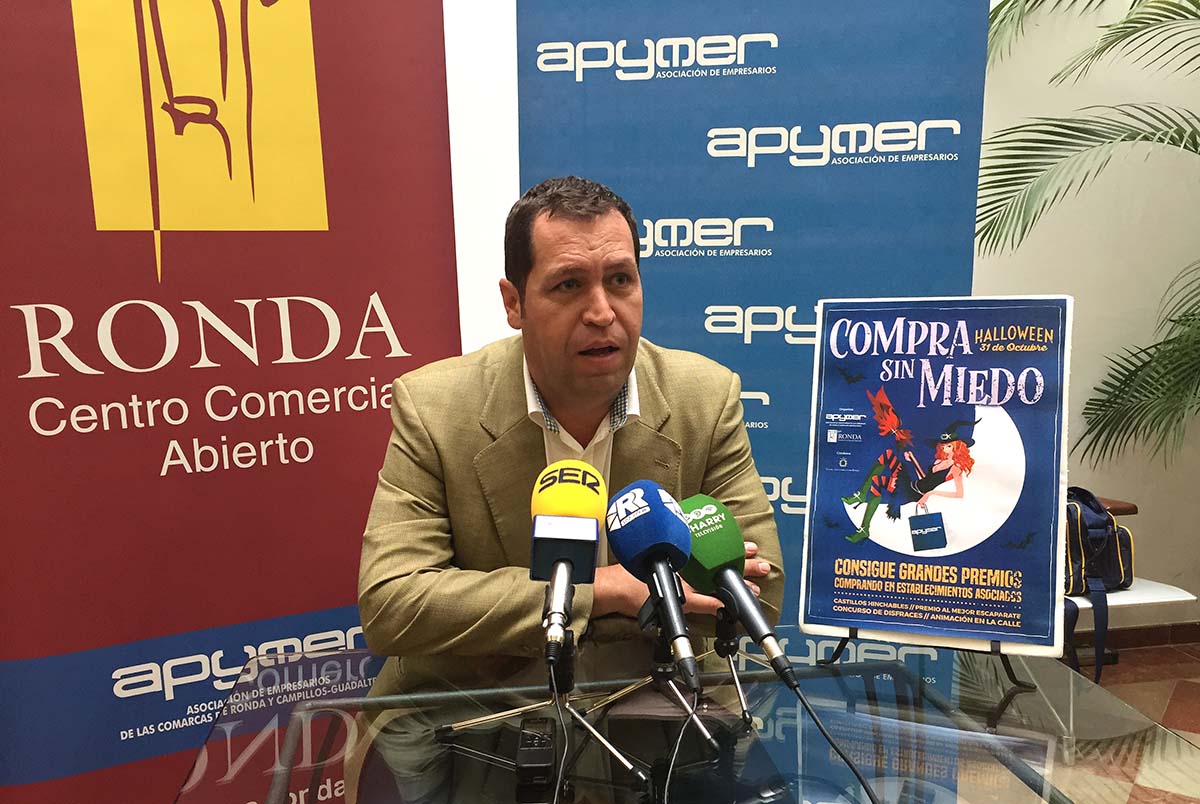 El secretario general de Apymer, Antonio Palma, en la rueda de prensa de esta tarde.
