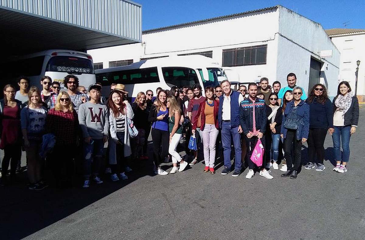 Los estudiantes Erasmus a su llegada a Ronda.