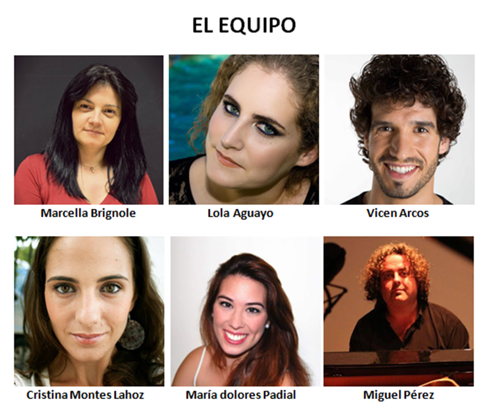 Los rostros de los responsables de la obra.