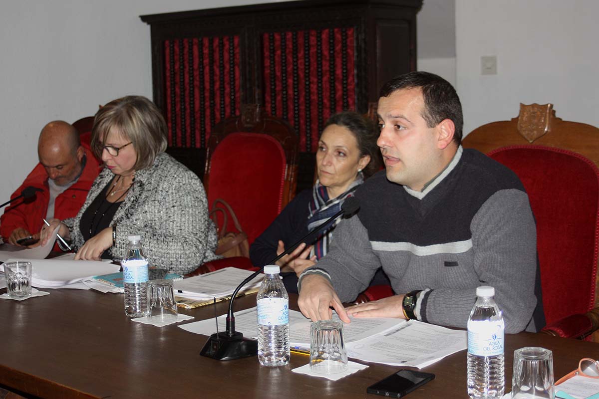 El concejal delegado de Hacienda, Álvaro Carreño, explicando su propuesta en el último Pleno del año.