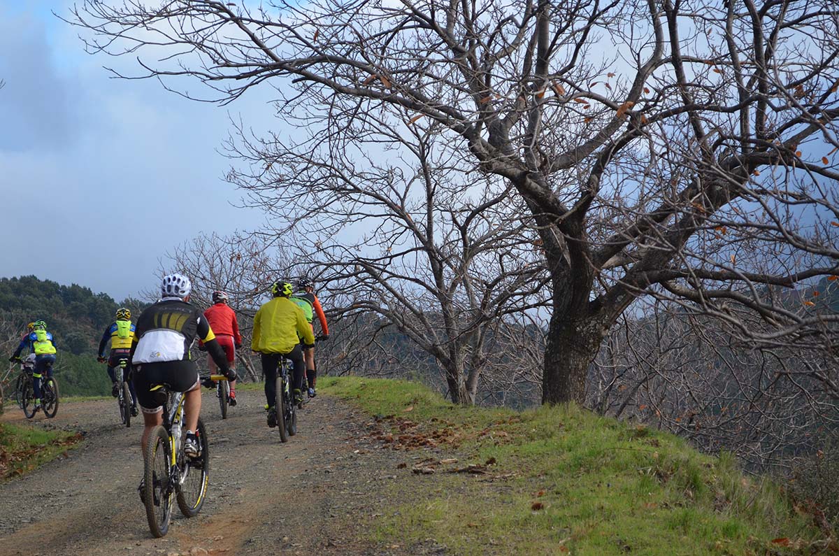 Los ciclistas recorrieron parajes incomparables del Valle del Genal.