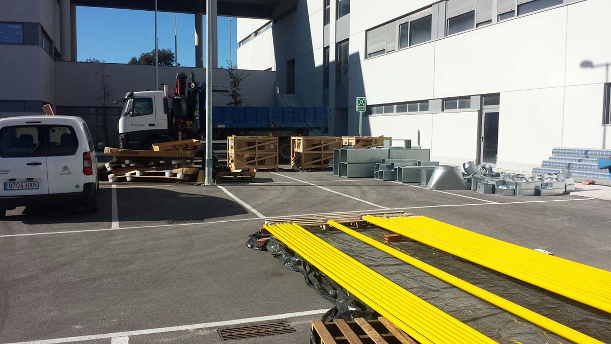 Los preparativos para el traslado se han intensificado esta mañana en el nuevo hospital.