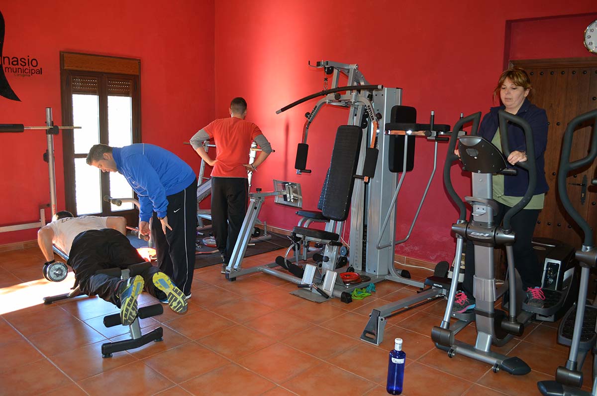 El gimnasio de Cartajima está completamente equipado.