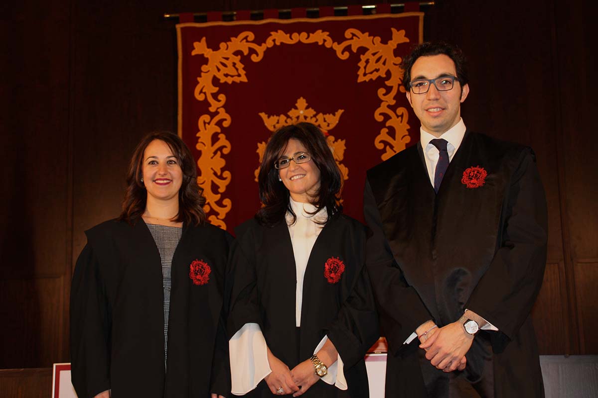 Los tres nuevos delegados del Colegio de Abogados de Málaga en Ronda,.