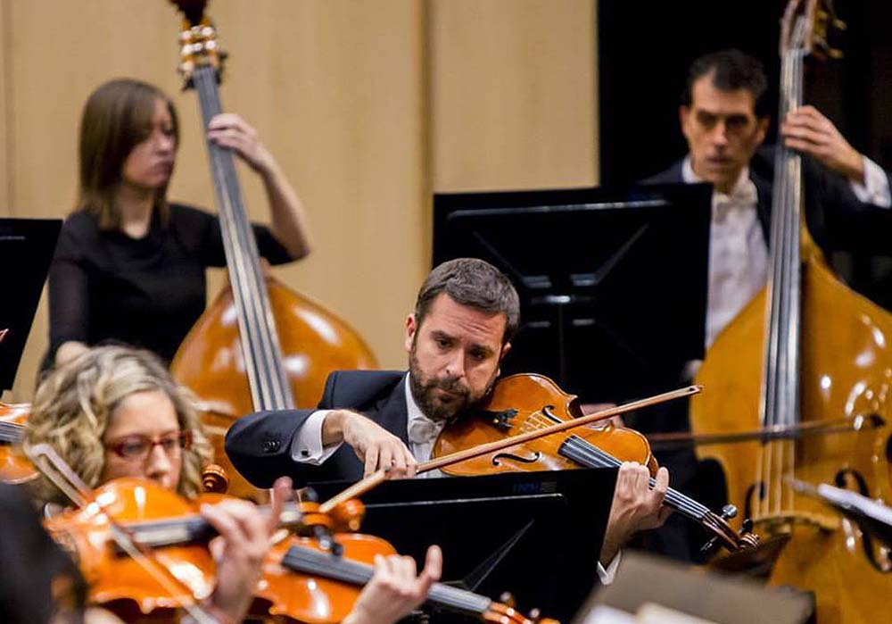 La Orquesta Sinfónica de Málaga en una de sus actuaciones.