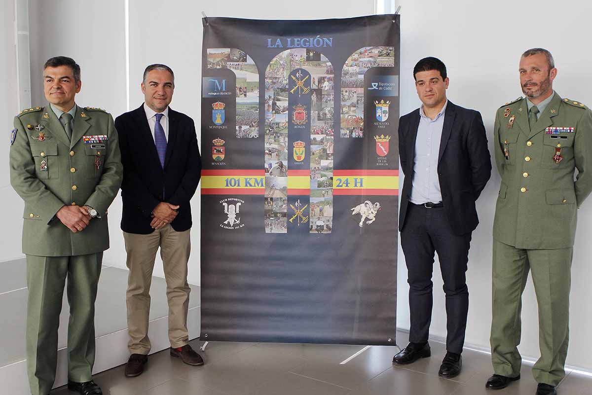 El presidente de la Diputación y el coronel de la Legión han presentado la prueba en Málaga.