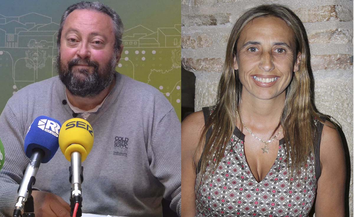 El concejal de Pedanías y la alcaldesa pedánea que ha renunciado al cargo.