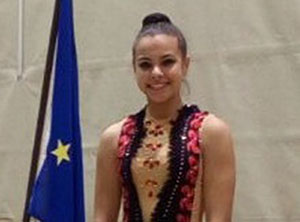 La gimnasta rondeña Lucía Esclusa ganó en Roquetas de Mar.
