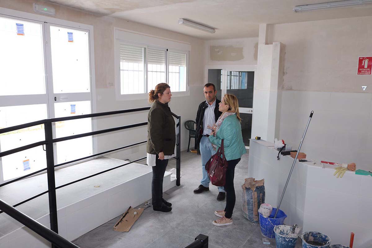 Los responsables municipales han visitado hoy las obras de mejora.