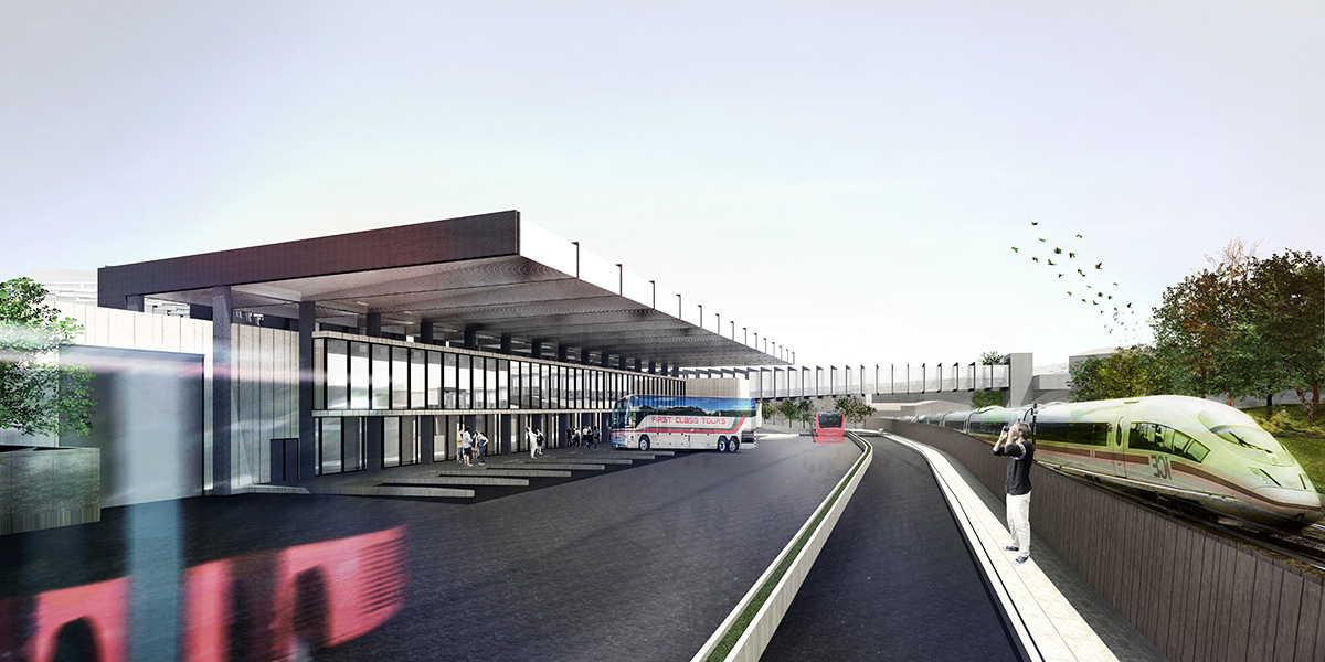 Así quedaría la nueva estación de autobuses en caso de que se ejecute el proyecto.