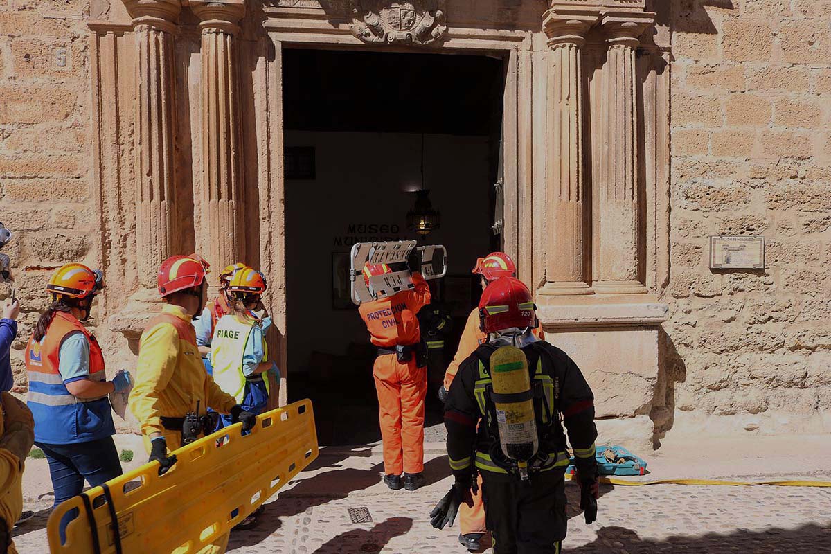 El supuesto incendio se habría producido en el Palacio de Mondragón.